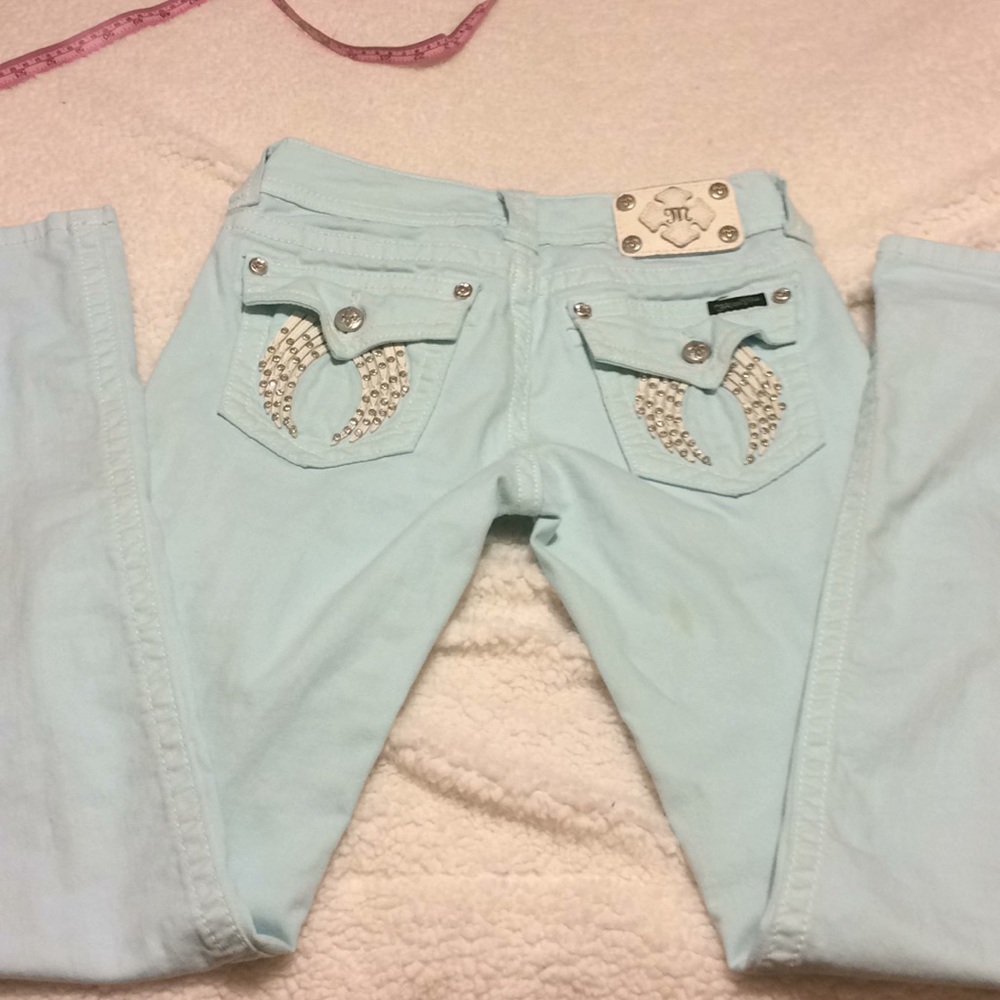 Miss Me Sparkly Wings! Sz 29 Skinny